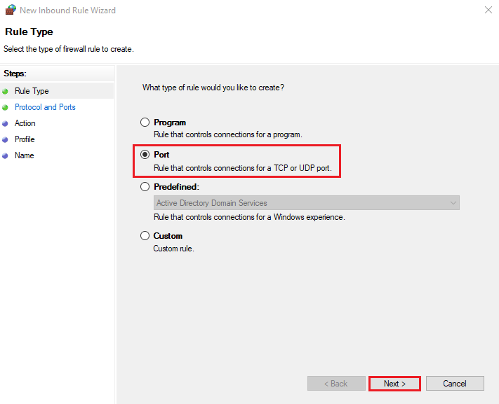 Create Inbound Rule Windows Firewall Tạo một Inbound port allow rule trong Windows Firewall – Windows Server ...